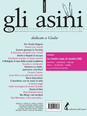 cover image of Gli asini n. 32. Rivista di educazione e intervento sociale